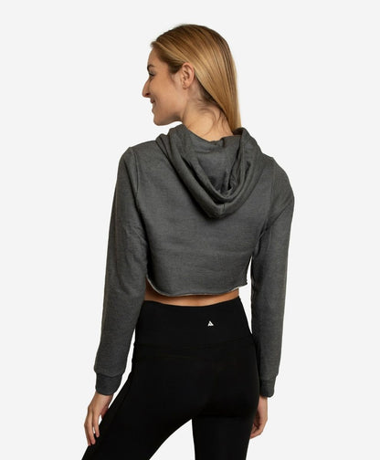 Ador Drawstring Crop Hoodie