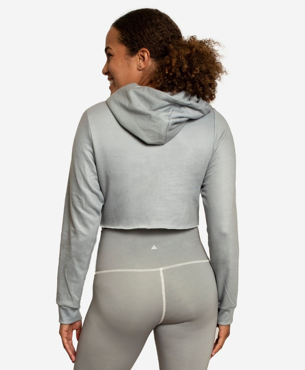 Ador Drawstring Crop Hoodie