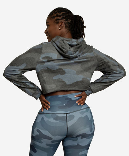 Ador Drawstring Crop Hoodie